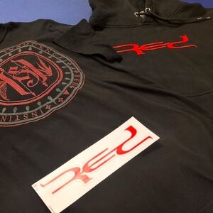 The Band RED Hoodie, T-SHIRT and Sticker
